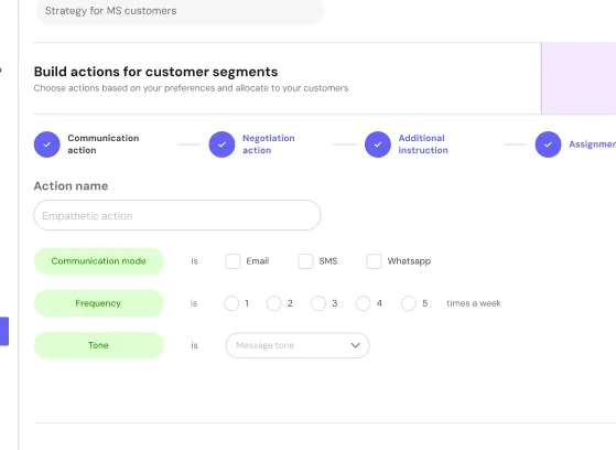 Rule configuration panel with compliance guardrails